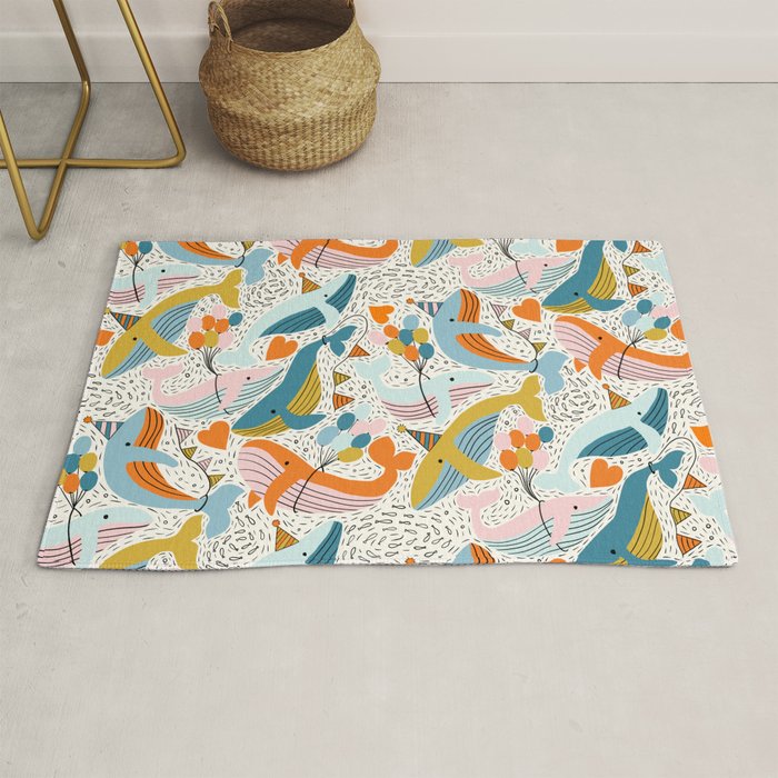 Humpback Whale Party Rug Gallery Image 1