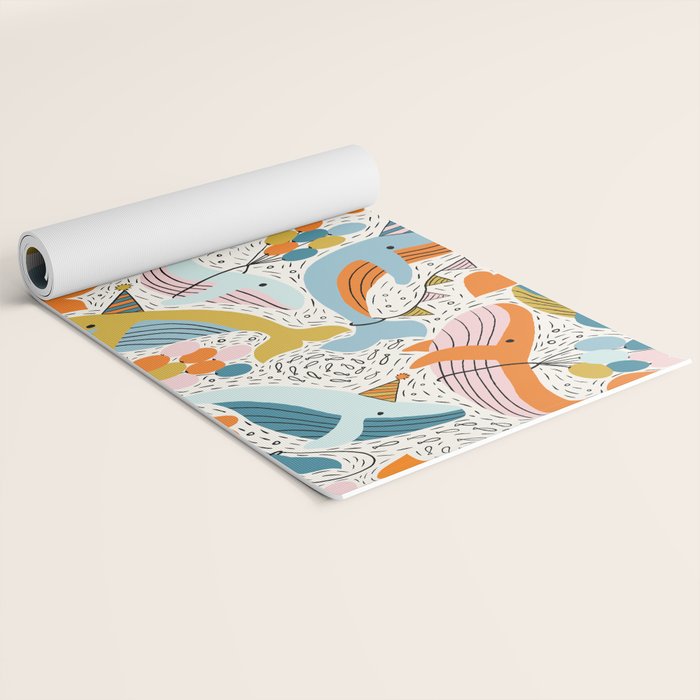 Humpback Whale Party Yoga Mat Gallery Image 2