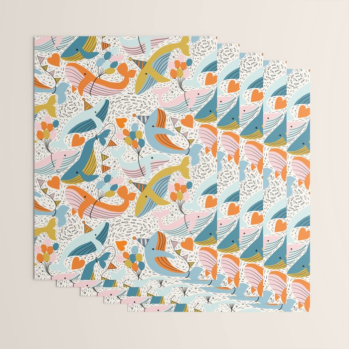 Humpback Whale Party Wrapping Paper Gallery Image 3