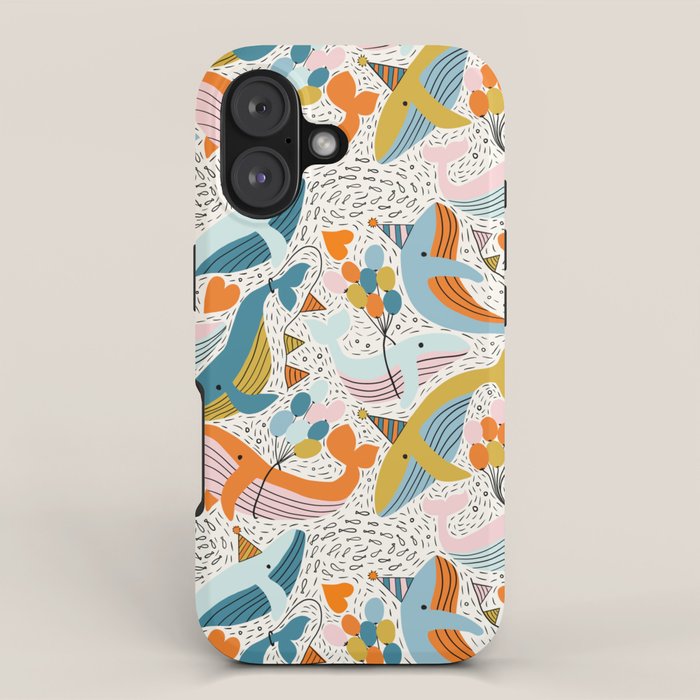 Humpback Whale Party iPhone Case Gallery Image 1