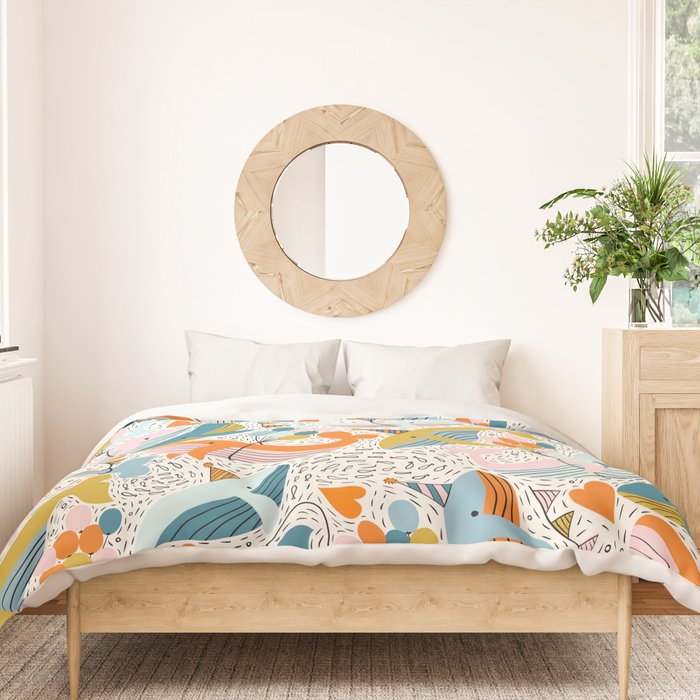 Humpback Whale Party Duvet Cover Gallery Image 3