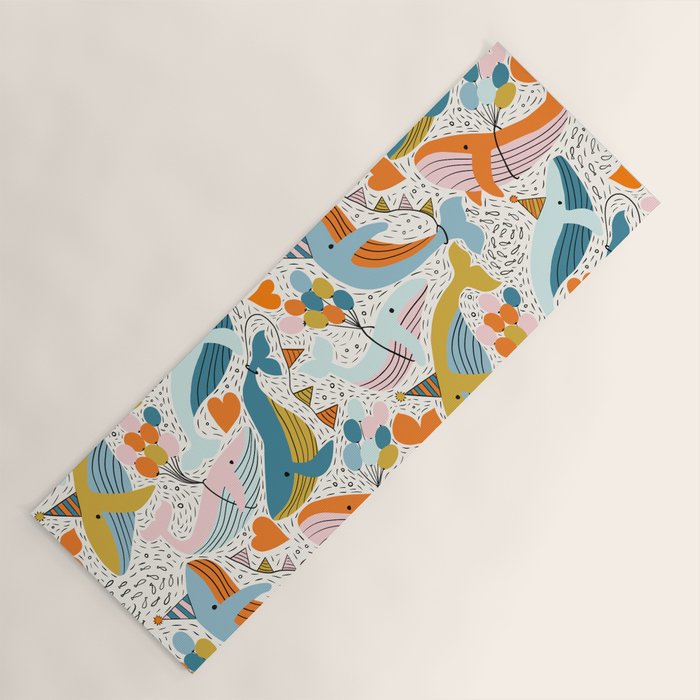 Humpback Whale Party Yoga Mat