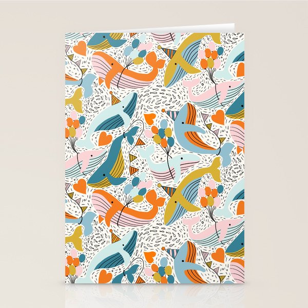 Humpback Whale Party Stationery Card Gallery Image 1