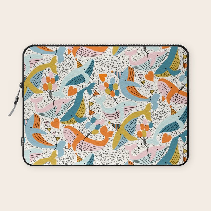 Humpback Whale Party Laptop Sleeve Gallery Image 1