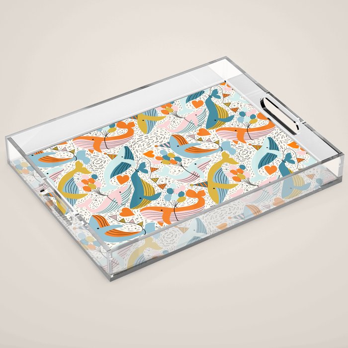 Humpback Whale Party Acrylic Tray Gallery Image 1