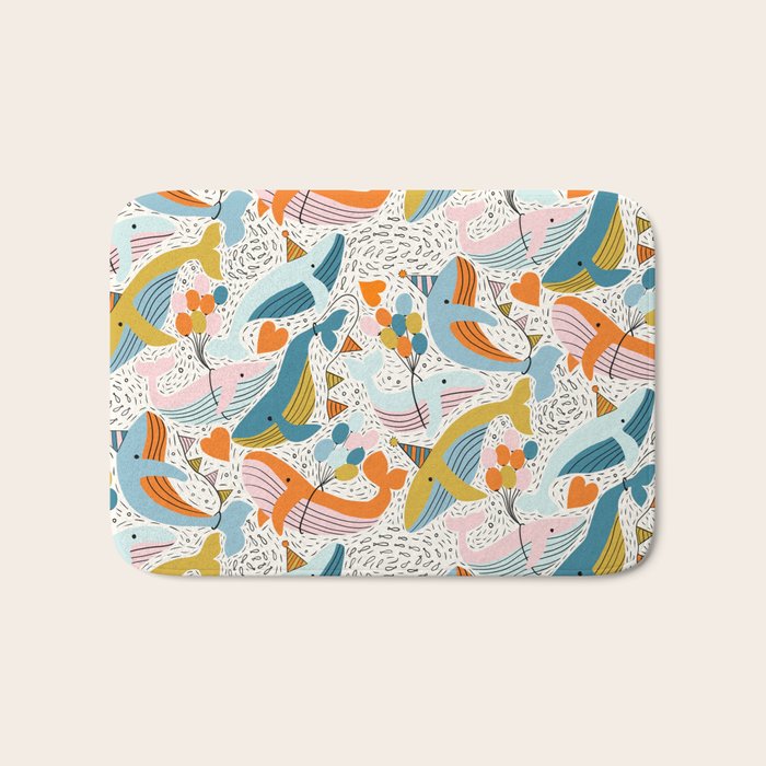 Humpback Whale Party Bath Mat Gallery Image 1