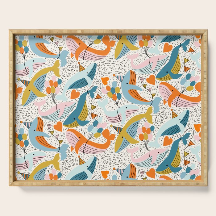 Humpback Whale Party Serving Tray Gallery Image 1