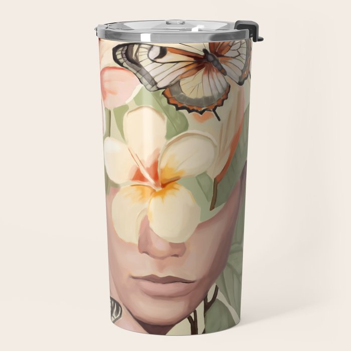 Pink Bloom Travel Mug Gallery Image 2
