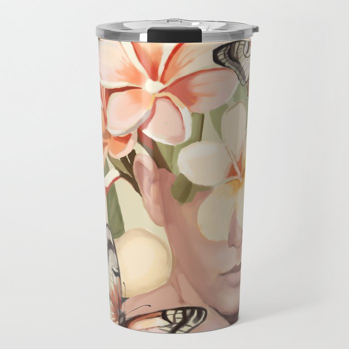 Pink Bloom Travel Mug Gallery Image 1