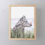 Stone Wolf | Little Red Riding Hood Mini Art Print Gallery Image 1