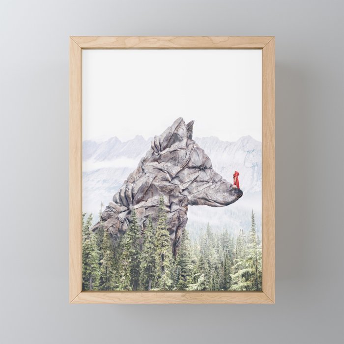 Stone Wolf | Little Red Riding Hood Mini Art Print Gallery Image 1