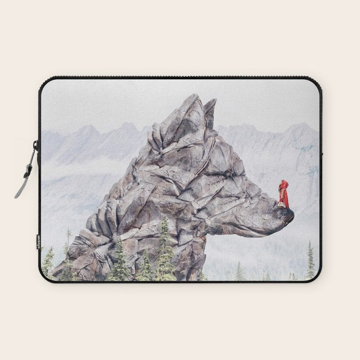 Stone Wolf | Little Red Riding Hood Laptop Sleeve Gallery Image 1