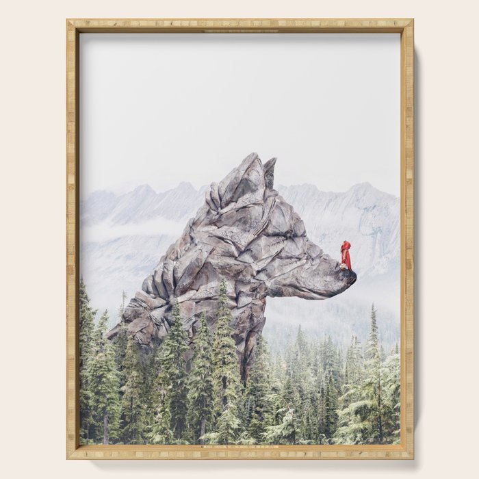 Stone Wolf | Little Red Riding Hood Serving Tray Gallery Image 1