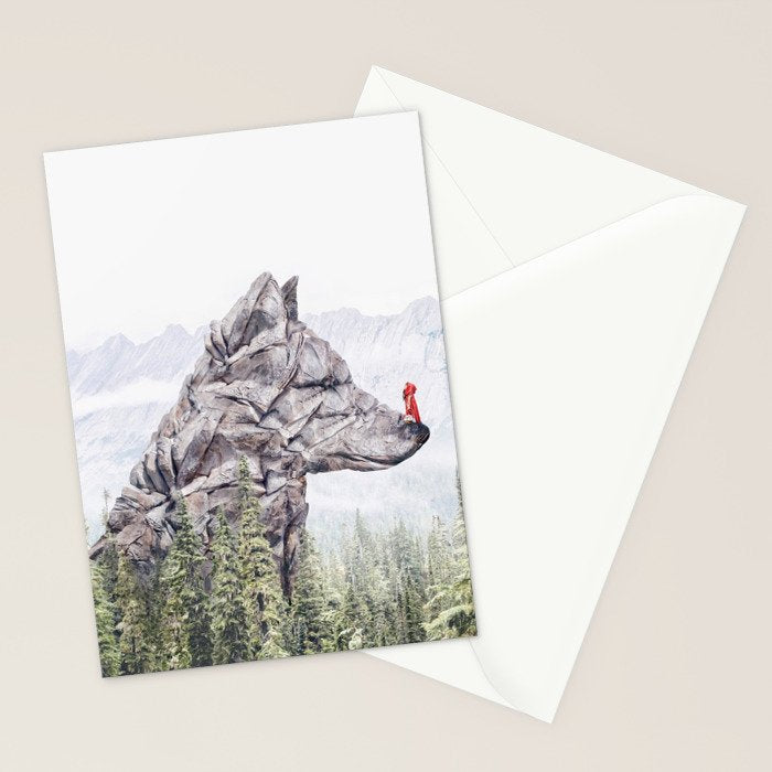 Stone Wolf | Little Red Riding Hood Stationery Card Gallery Image 2