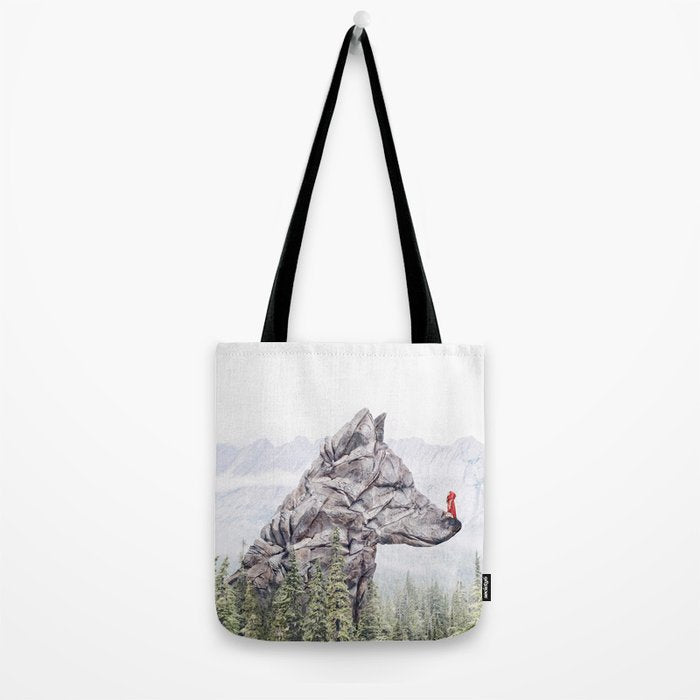 Stone Wolf | Little Red Riding Hood Tote Bag Gallery Image 2