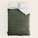 Green faux leather pattern Comforter Gallery Image 6