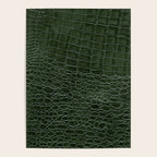 Green faux leather pattern Poster Gallery Image 4