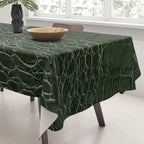 Green faux leather pattern Tablecloth Gallery Image 3