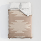Geometric Southwestern Minimalism - Neutral Natural Beige Duvet Cover Gallery Image 6