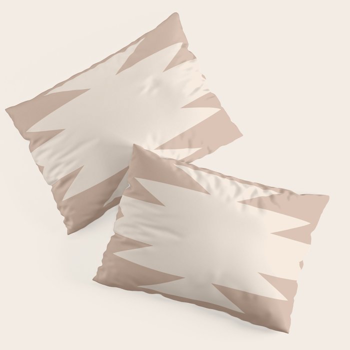 Geometric Southwestern Minimalism - Neutral Natural Beige Pillow Sham Gallery Image 1