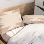 Geometric Southwestern Minimalism - Neutral Natural Beige Pillow Sham Gallery Image 2