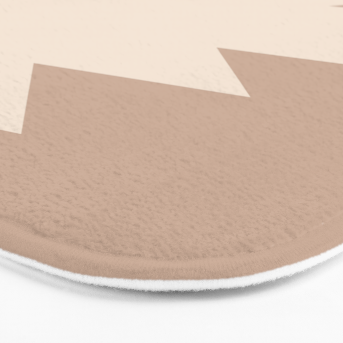 Geometric Southwestern Minimalism - Neutral Natural Beige Bath Mat Gallery Image 3
