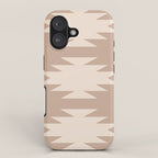 Geometric Southwestern Minimalism - Neutral Natural Beige iPhone Case Gallery Image 1
