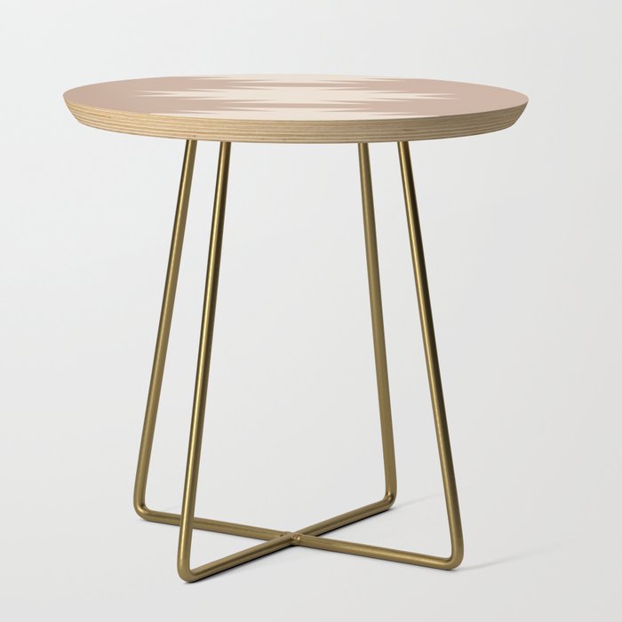 Geometric Southwestern Minimalism - Neutral Natural Beige Side Table Gallery Image 1