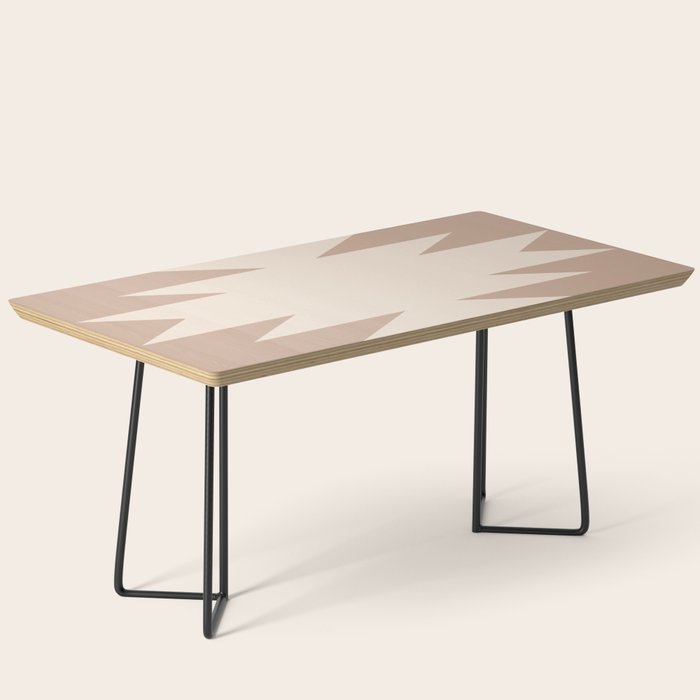 Geometric Southwestern Minimalism - Neutral Natural Beige Coffee Table Gallery Image 1