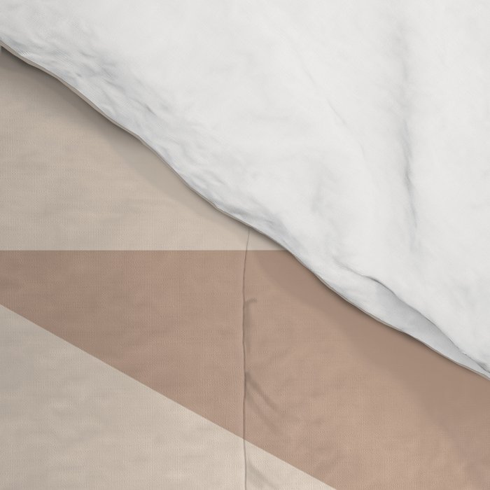 Geometric Southwestern Minimalism - Neutral Natural Beige Comforter Gallery Image 4