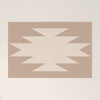 Geometric Southwestern Minimalism - Neutral Natural Beige Welcome Mat Gallery Image 1