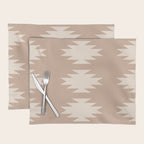 Geometric Southwestern Minimalism - Neutral Natural Beige Placemat Gallery Image 1