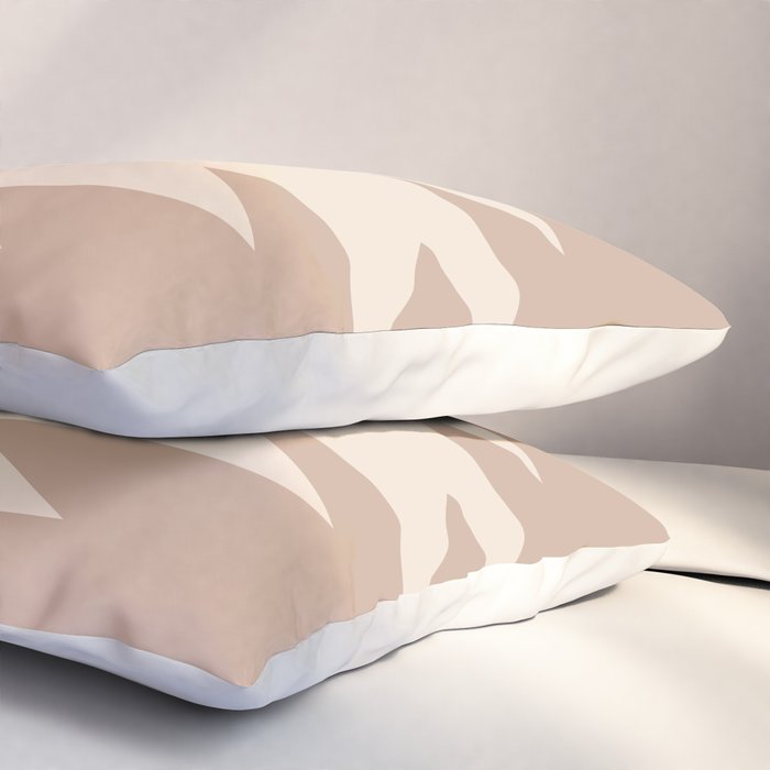 Geometric Southwestern Minimalism - Neutral Natural Beige Pillow Sham Gallery Image 3