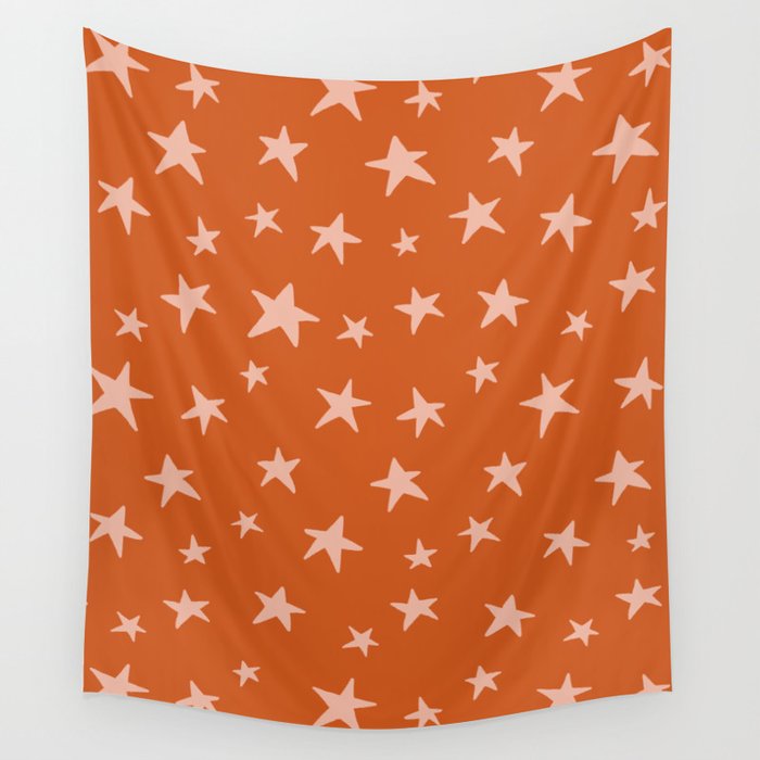 Stars Pumpkin Spice Wall Tapestry Gallery Image 1