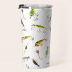 Vintage Fishing Lures Travel Mug Gallery Image 3