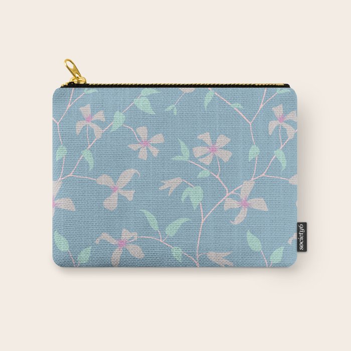 Floral Clematis Vine - Cool Summer Carry All Pouch Gallery Image 1