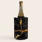 Black Malachite Marble With Gold Veins Wine Chiller Gallery Image 2
