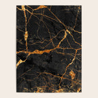 Black Malachite Marble With Gold Veins Poster Gallery Image 4