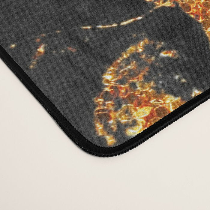 Black Malachite Marble With Gold Veins Desk Mat Gallery Image 4