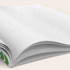 Scandi-Floral Stripes Green Pink Blue Notebook Gallery Image 2