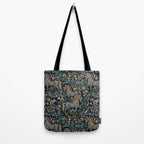 Whimsical Horses Botanicals II Tote Bag Gallery Image 2