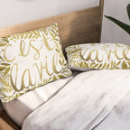 That's Life - Gold on Gold Pillow Sham Gallery Image 2