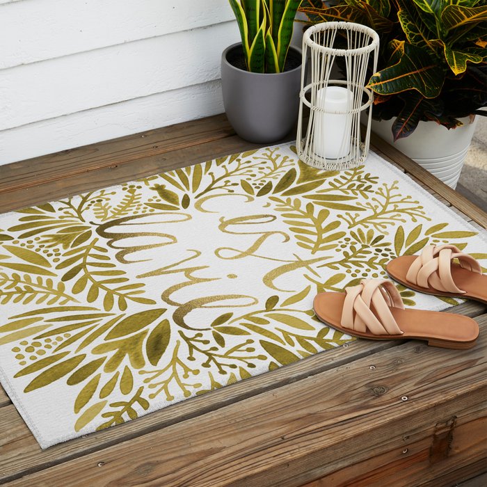 That's Life - Gold on Gold Outdoor Rug Gallery Image 2