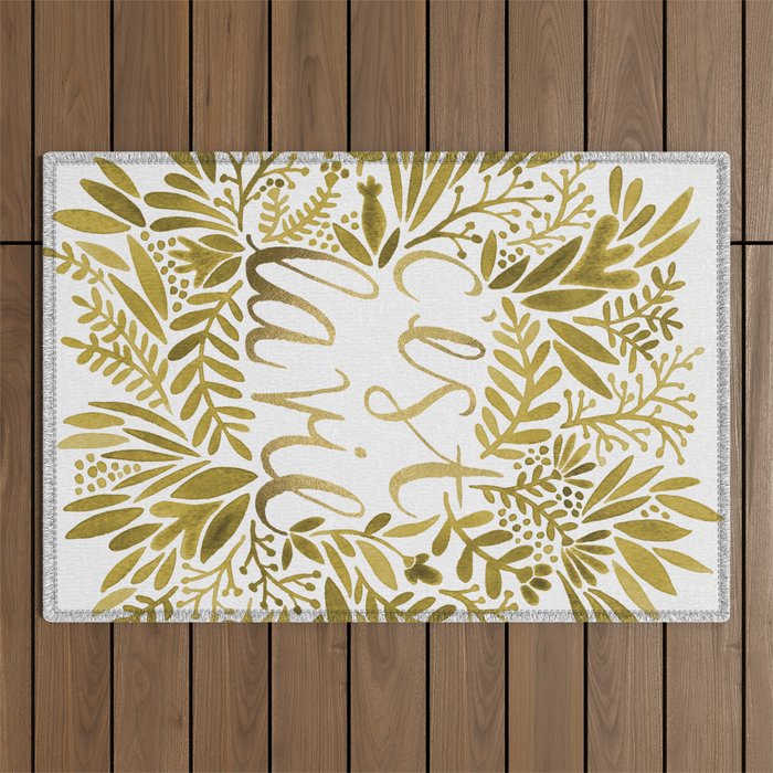 That's Life - Gold on Gold Outdoor Rug Gallery Image 1