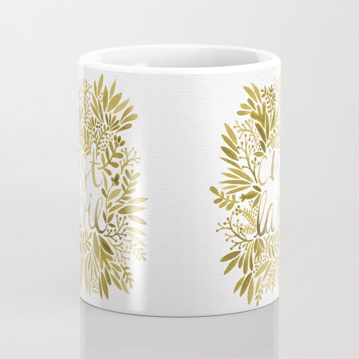 That's Life - Gold on Gold Coffee Mug Gallery Image 4