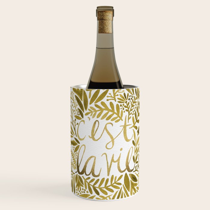 That's Life - Gold on Gold Wine Chiller Gallery Image 1