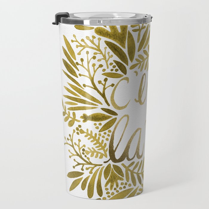 That's Life - Gold on Gold Travel Mug Gallery Image 3