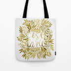 That's Life - Gold on Gold Tote Bag Gallery Image 1