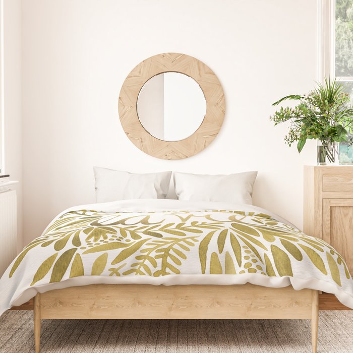 That's Life - Gold on Gold Duvet Cover Gallery Image 3