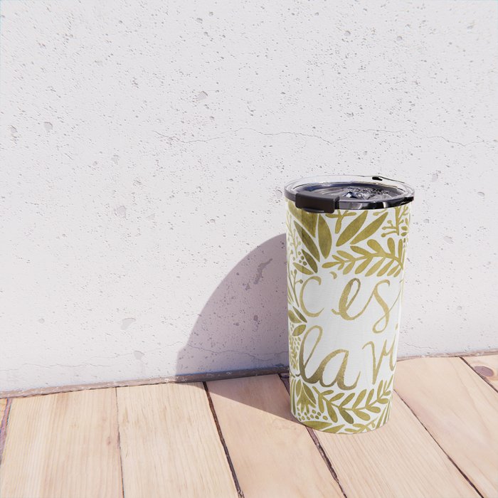 That's Life - Gold on Gold Travel Mug Gallery Image 4